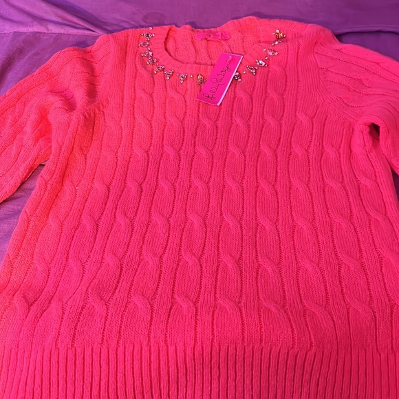 Lilly Pulitzer cable sweater - Picture 4 of 6